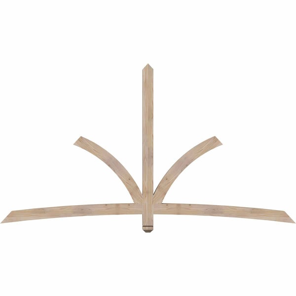 Ekena Millwork Davenport Smooth Timber Gable Bracket, Douglas Fir, 96"W x 52"H x 3 1/2"D x 3 1/2"F, 13/12 Pitch GBW096X52X0404DAV00SDF - main